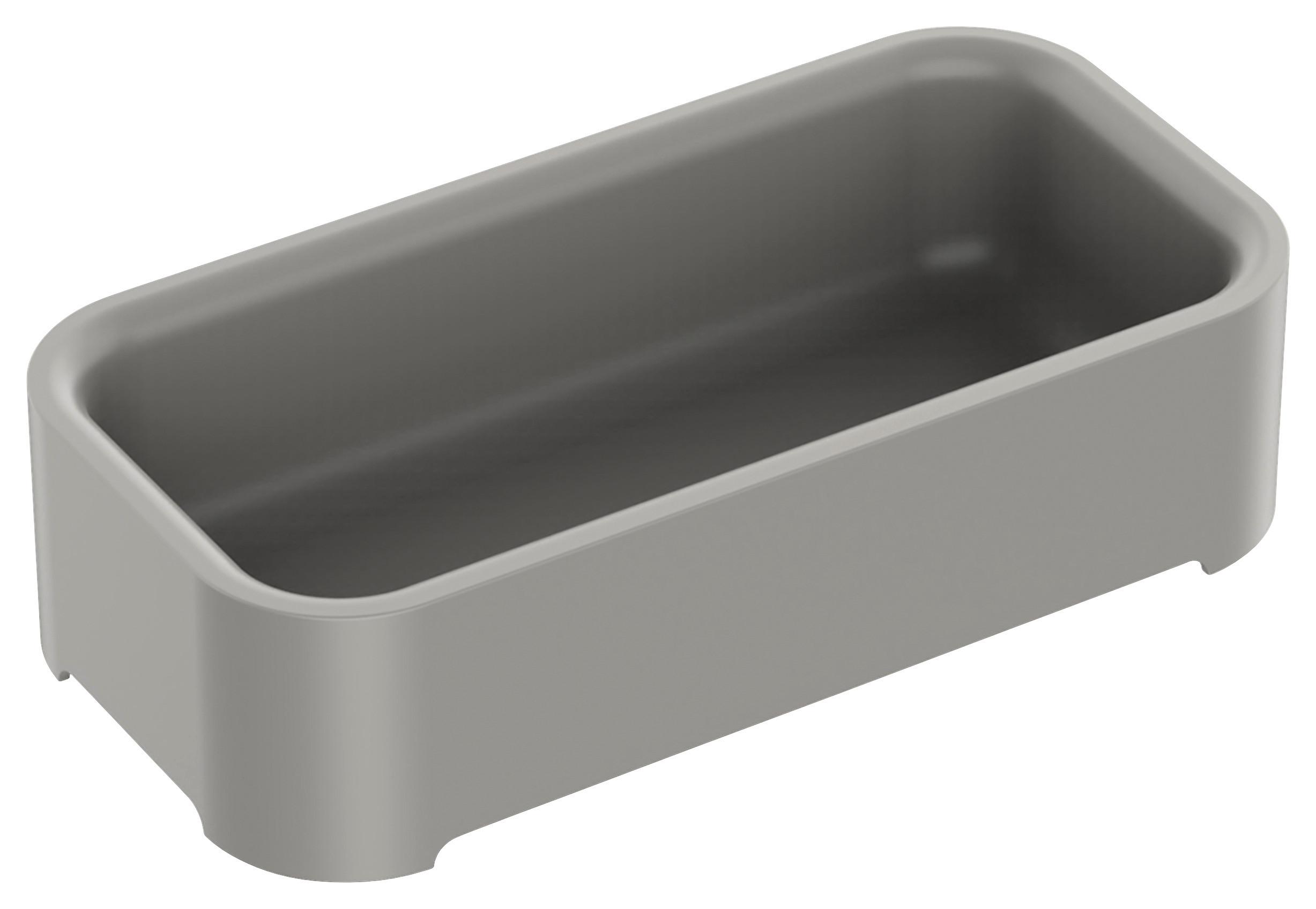 Besteckeinsatz Lis Grau - Grau, MODERN, Kunststoff (19,1/9,6/4,8cm) - Mömax