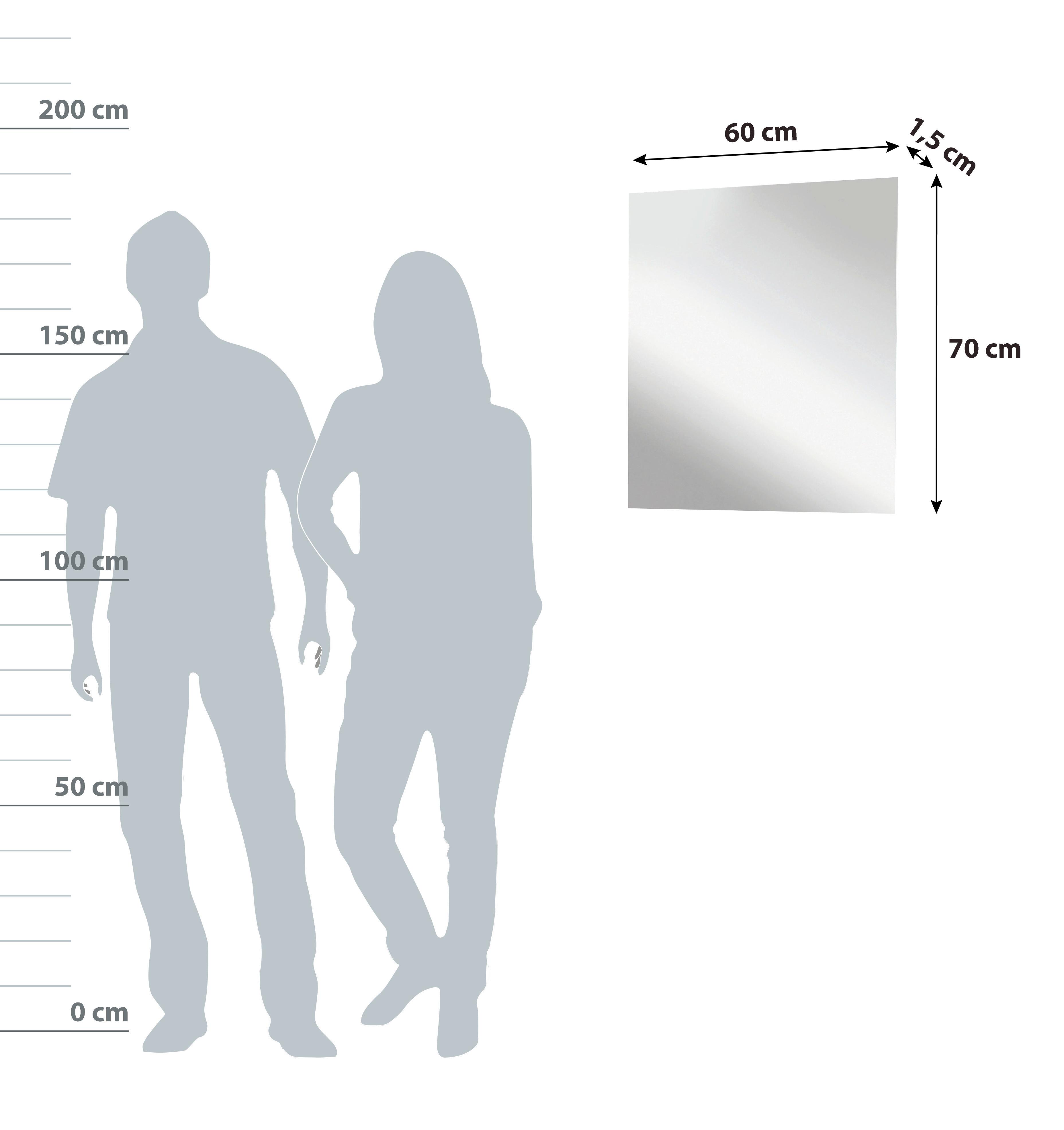 Wandspiegel "Mirror" , verspiegelt - Basics, Glas (60/70/1,5cm) - MID.YOU
