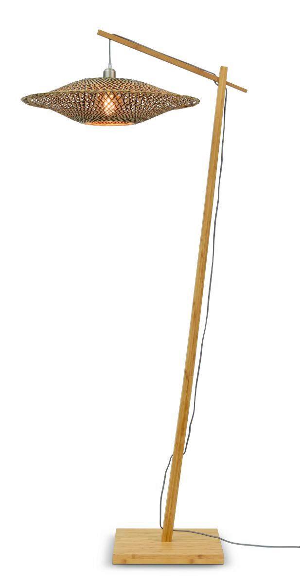 Stoječa Svetilka Bali - črna/naravne barve, Trend, les (60/176cm) - Good & Mojo