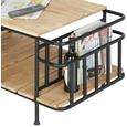 Couchtisch aus Akazie Massiv - Schwarz/Akaziefarben, LIFESTYLE, Holz/Metall (105/50/56cm) - Zandiara Couchtisch aus Akazie Massiv - Schwarz/Akaziefarben, LIFESTYLE, Holz/Metall (105/50/56cm) - Zandiara