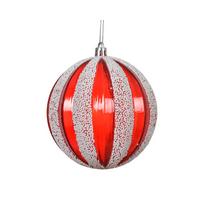 Glob de Crăciun cca. 8 cm Jolly - roșu, Basics, plastic (8,00/8,00/8,00cm)