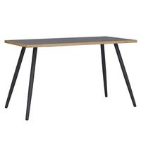 Pisalna Miza Salia T80, Barva Hrasta, Antracit, 138x80cm - črna/medeni hrast, Design, kovina/leseni material (138/80/70cm) - P & B