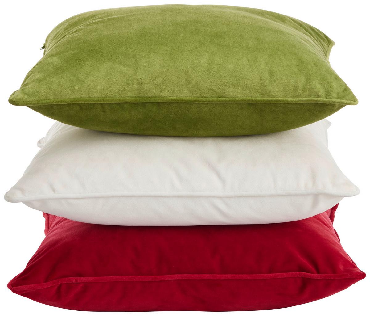 Zierkissen Viola in Rot ca. 45x45cm - Rot, KONVENTIONELL, Textil (45/45cm) - Premium Living