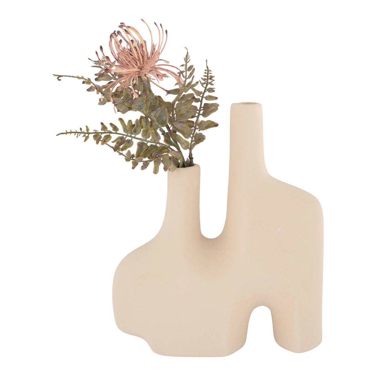 Vase Sandfarben - Sandfarben, Basics, Keramik (23,5/27/8cm)