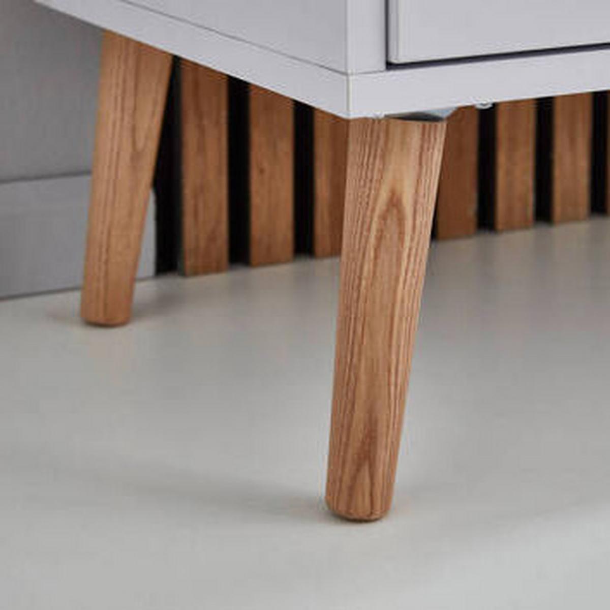 Kommode Mailand Typ 11 Weiß/Eiche - Weiß Hochglanz/Weiß, MODERN, Holz/Holzwerkstoff (105,5/86/33cm) - MID.YOU