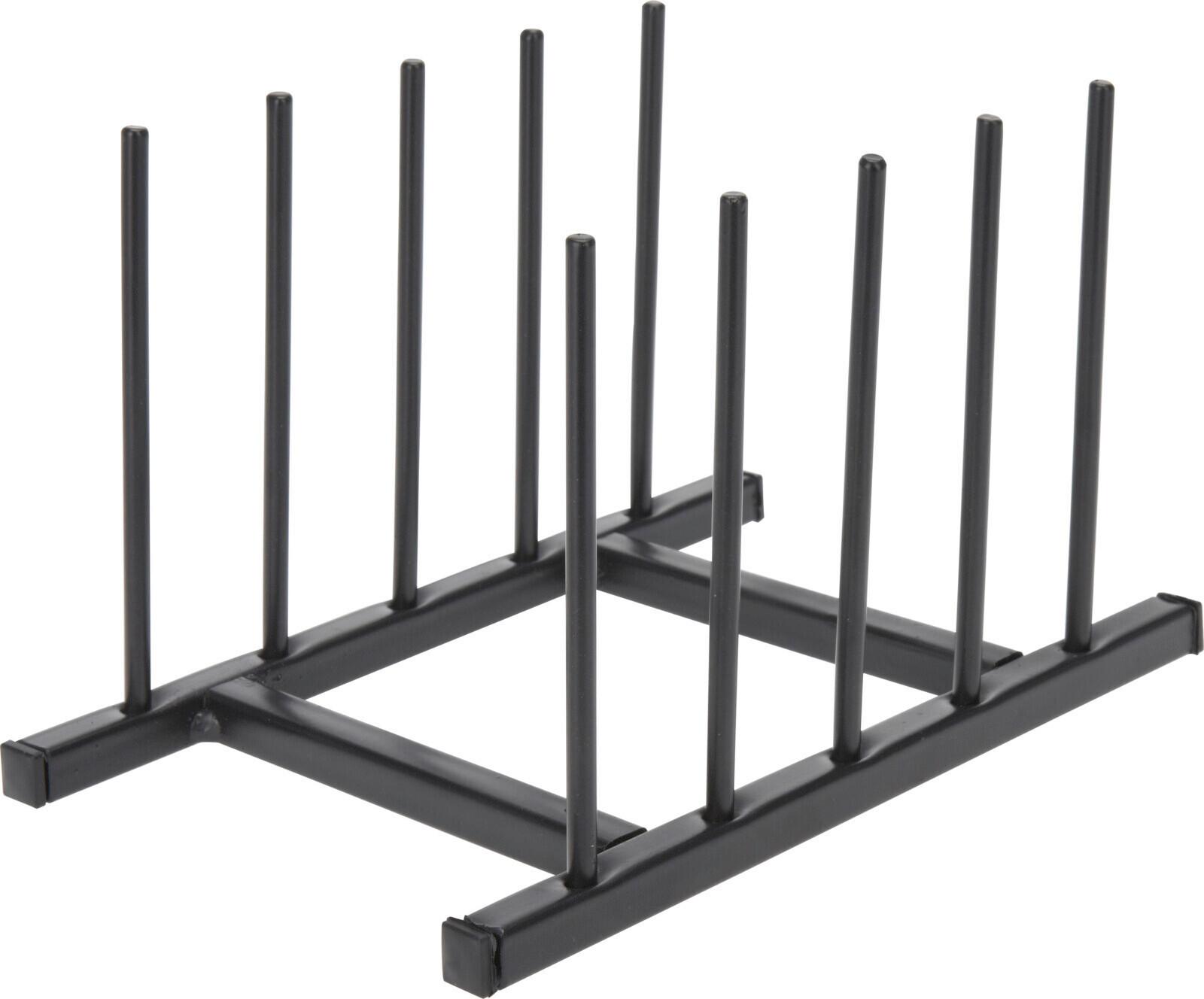 TALLRIKSSTÄLL BLACKY - svart, Modern, metall (20/12,5/12cm)