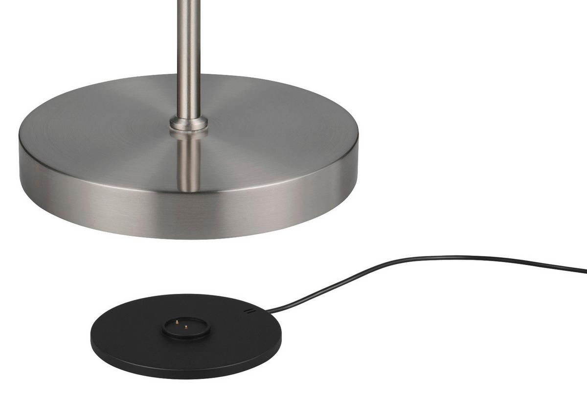 AKUMULATOROWA LAMPA STOJĄCA R44561107 MORENO - kolor niklowy, Konventionell, metal (160,5/22/51cm)