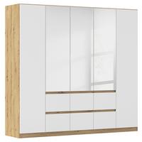 DULAP  USI ROTATIVE MAINZ - argintiu/alb, Basics, material pe bază de lemn (226/210/54cm) - Modern Living