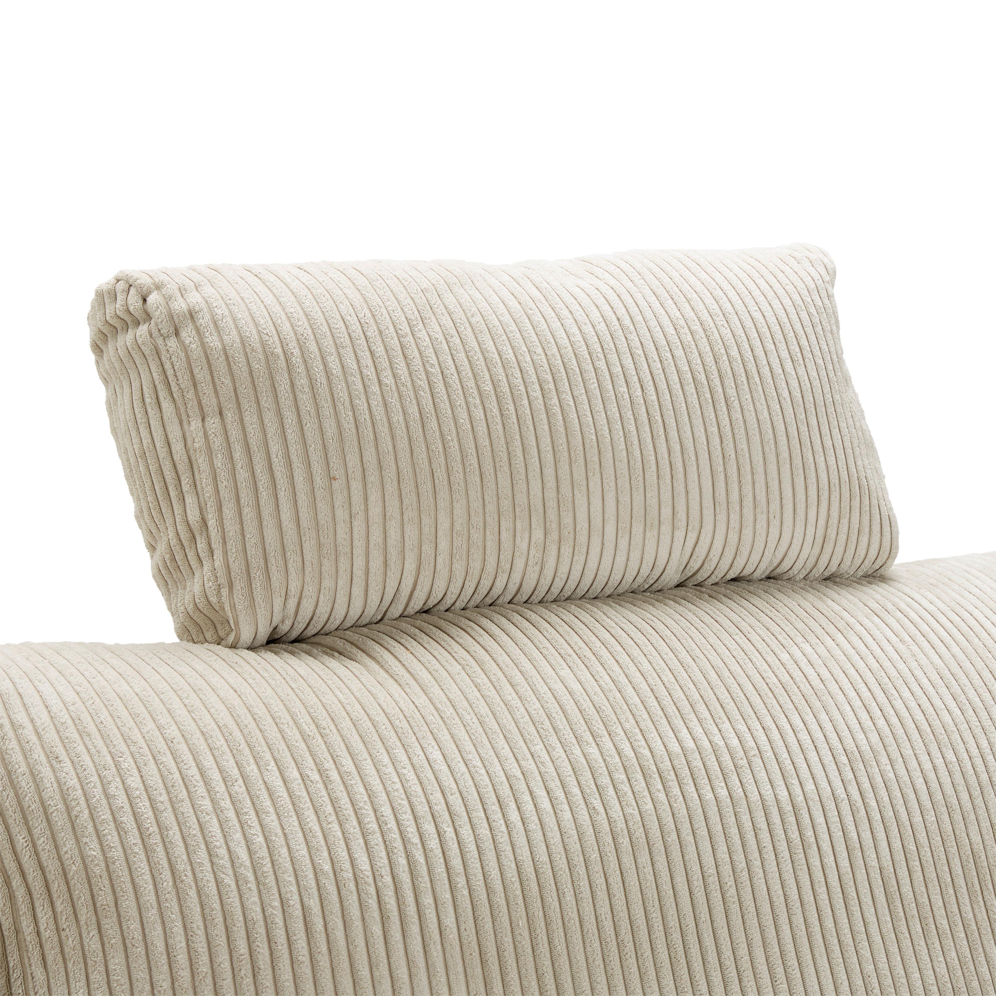 Kopfstütze Lille Beige - Beige, MODERN, Textil (58/23/10cm) - Mömax