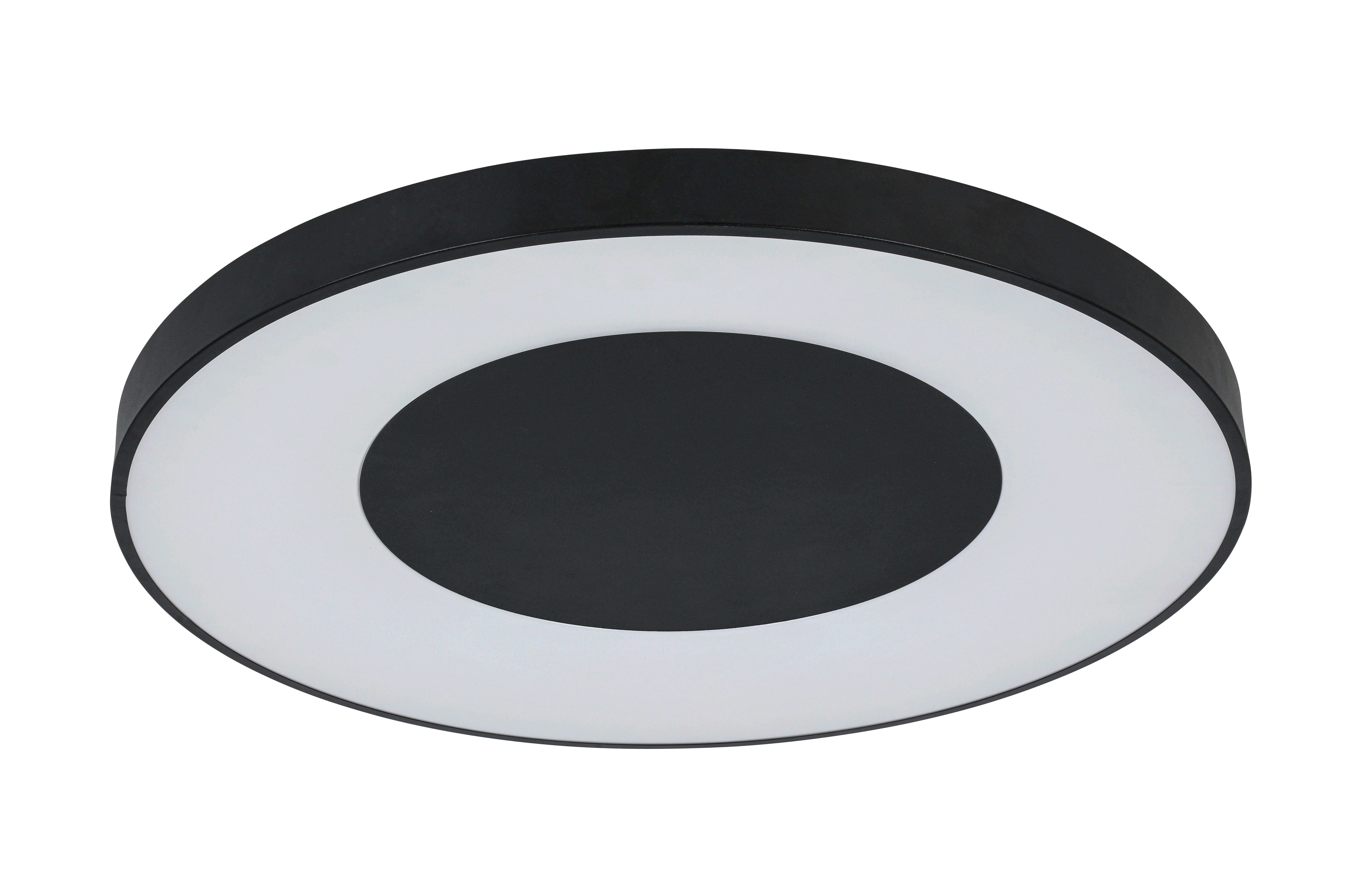 LED-TAKLAMPA JUMPO - vit/svart, Modern, metall/plast (70/7cm) - Mömax