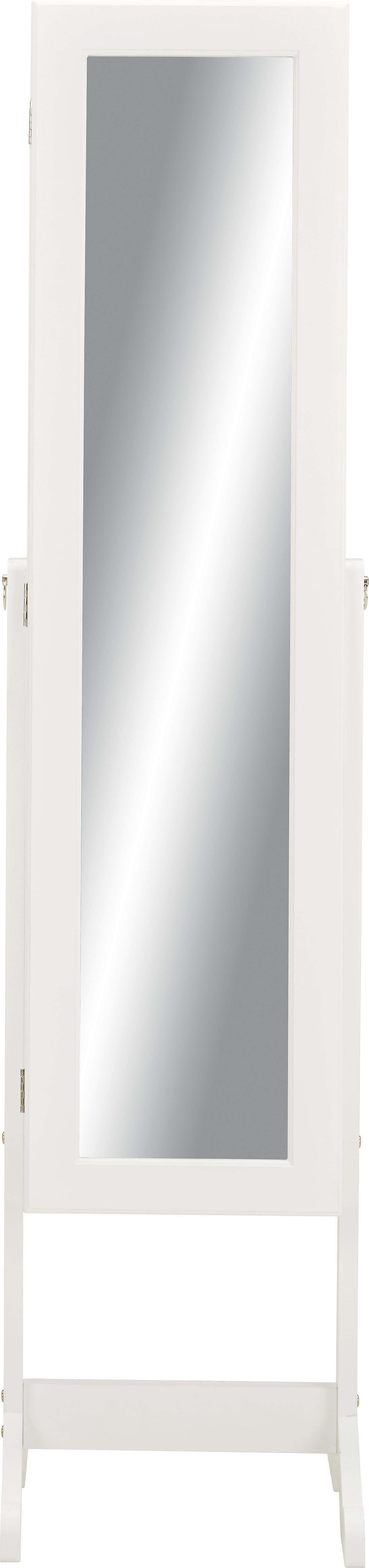 Schmuckschrank in Weiss mit Spiegel online kaufen mömax