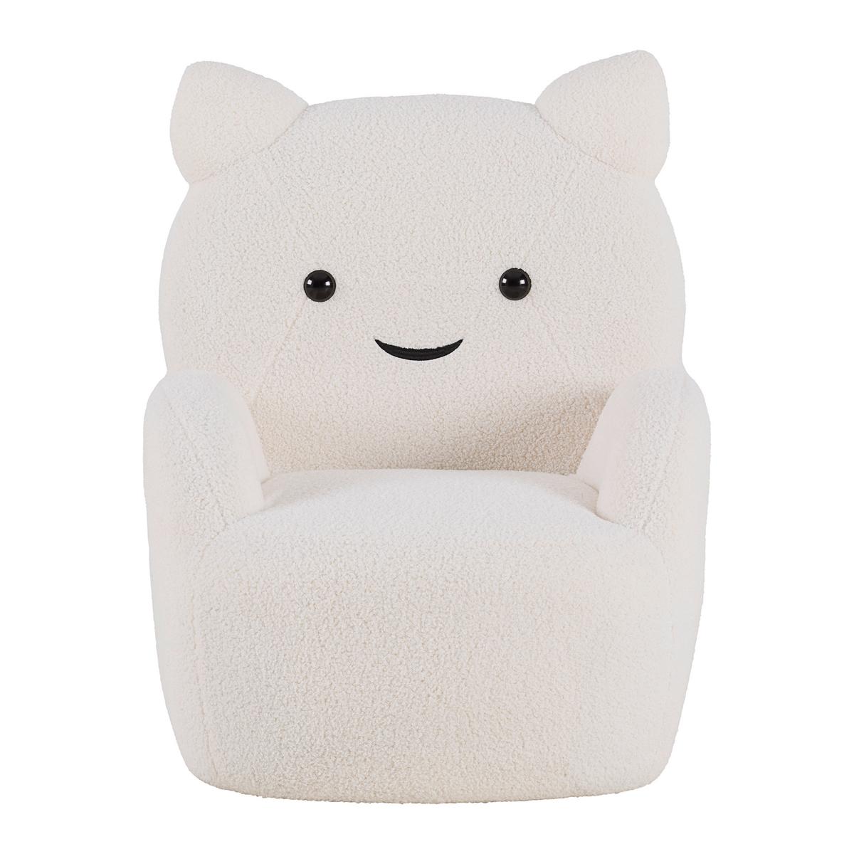 Fotelja Kitti -Trend- - bijela, Romantično / ladanjski, drvo/tekstil (59/72/58cm) - Premium Living