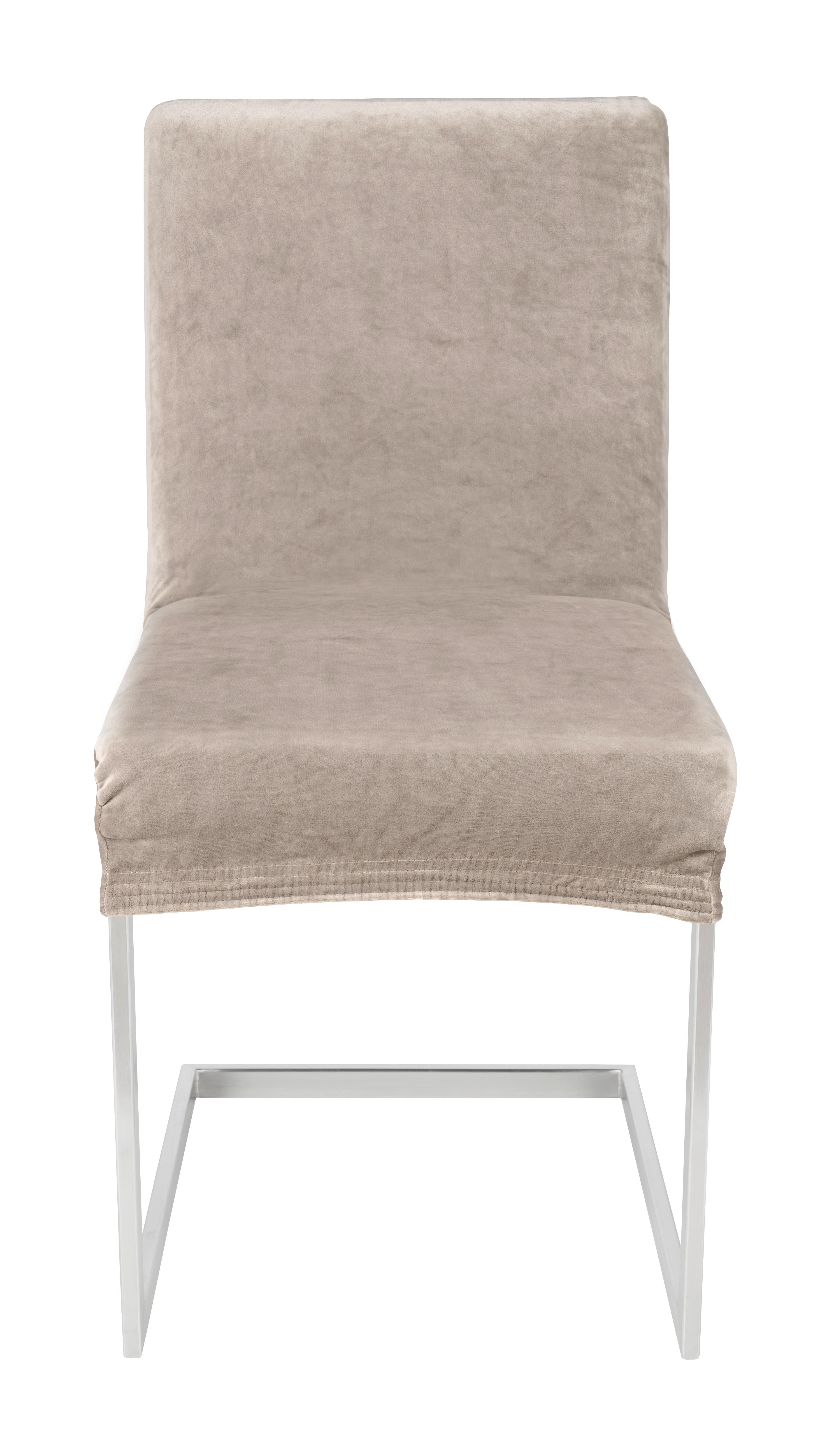 Stuhlhusse Steve Taupe - Taupe, KONVENTIONELL, Textil (68/48/48cm) - Modern Living