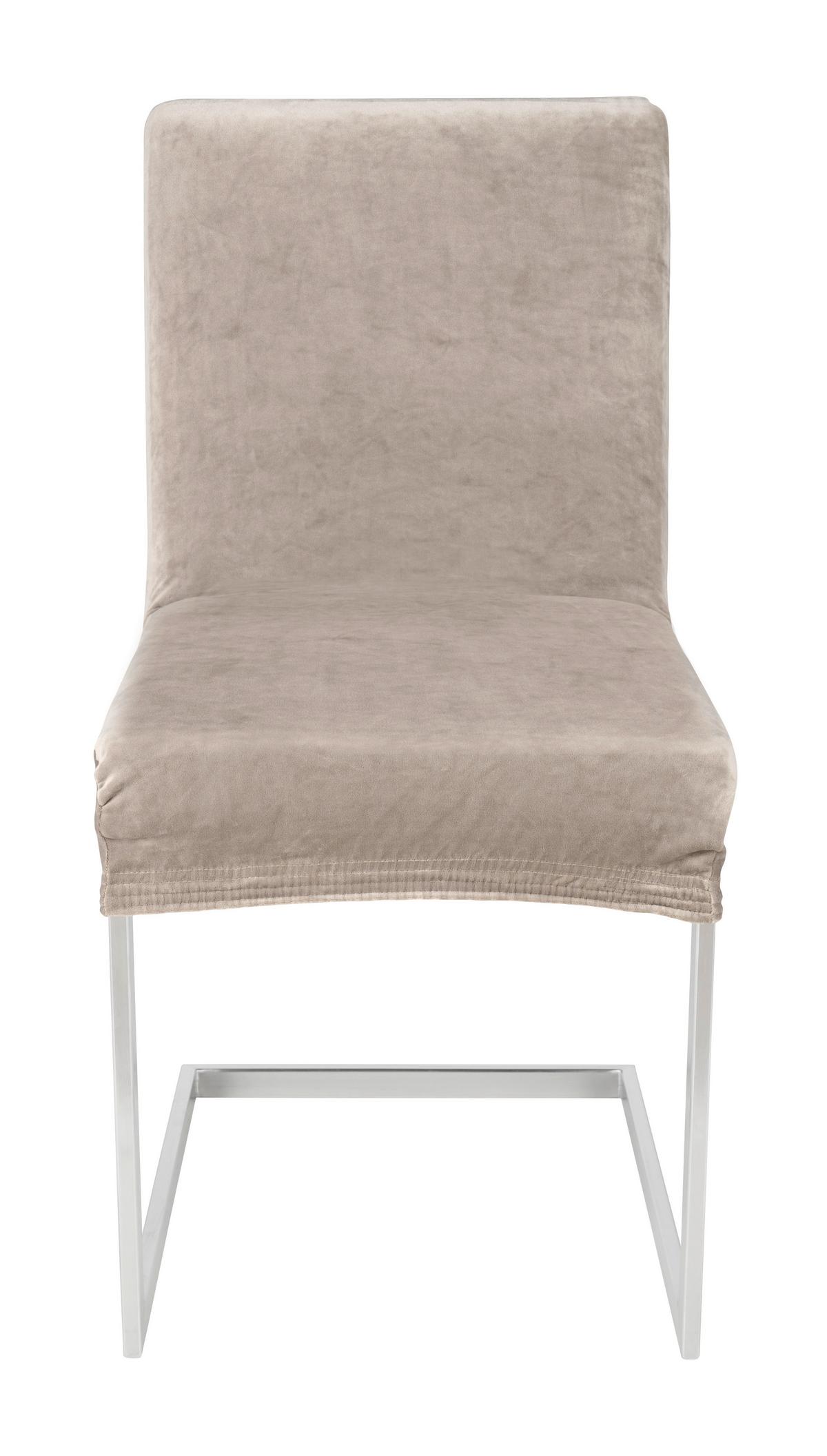 Stuhlhusse Steve Taupe - Taupe, Konventionell, Textil (68/48/48cm) - Modern Living