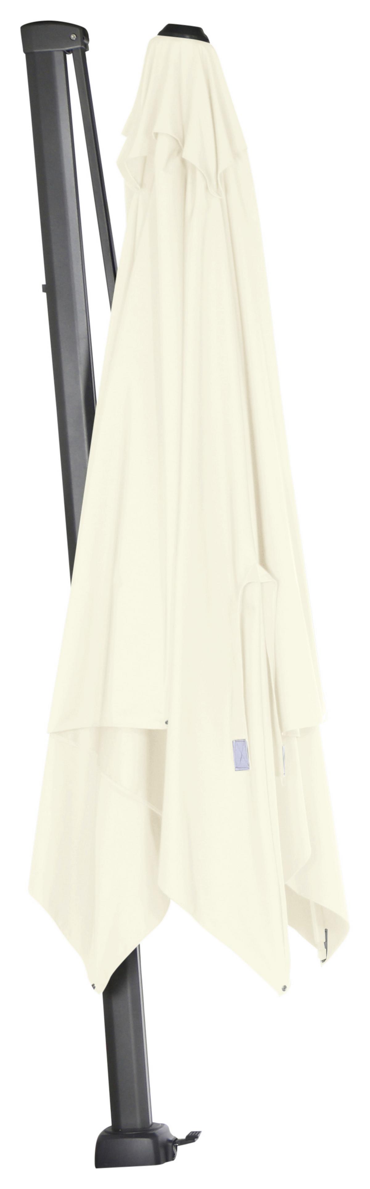 Ampelschirm Sunset N+ B: 300 H: 255 cm Anthrazit/Creme - Anthrazit/Creme, KONVENTIONELL, Textil/Metall (300/300cm) - Siena Garden