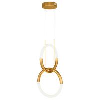 Pendelleuchte Node Gold max. 18 Watt - Goldfarben, Trend, Metall (34/55/34cm) - MAYTONI