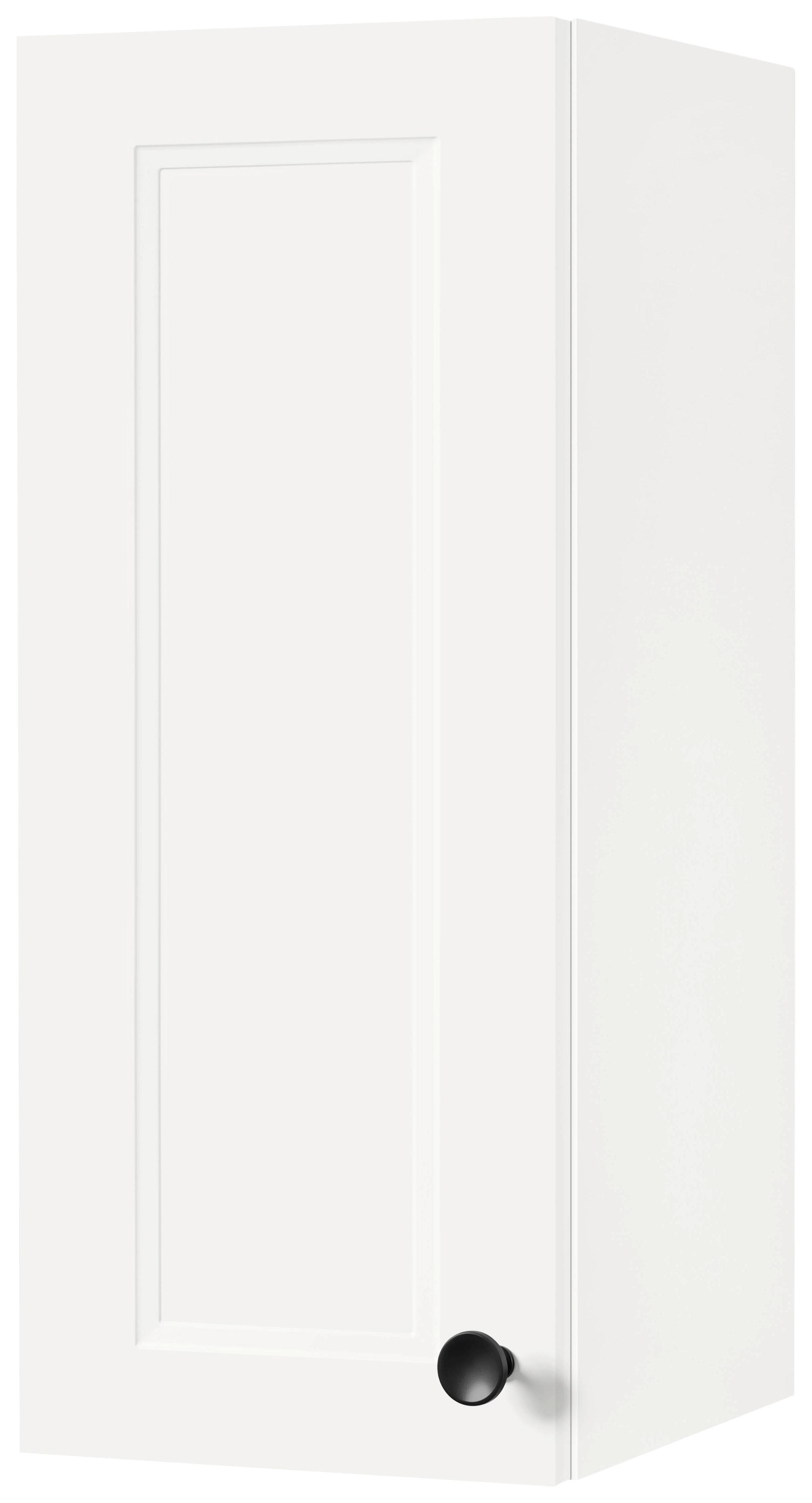 Küchenoberschrank Cascada Weiß - Schwarz/Weiß, MODERN, Holzwerkstoff/Metall (30/72/35cm) - Nobilia
