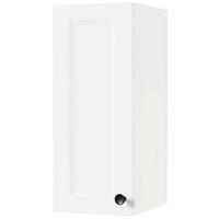 Küchenoberschrank Cascada Weiß - Schwarz/Weiß, MODERN, Holzwerkstoff/Metall (30/72/35cm) - Nobilia