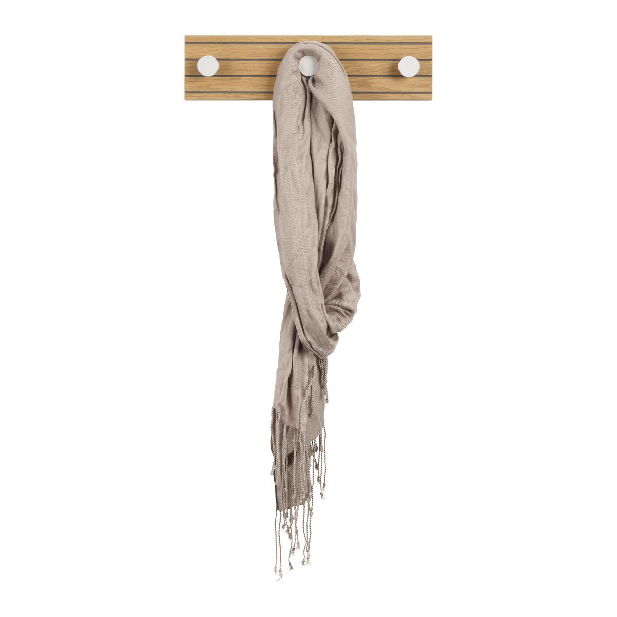 Wandgarderobe Polar 3 Eichefarben/Kaschmir - Kaschmir/Eichefarben, Modern, Holzwerkstoff/Metall (35/9/4cm) - Mömax