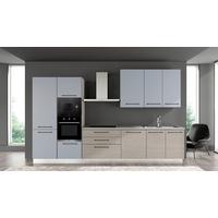 Kuhinjski Blok Line, Z Aparati, 360 Cm - siva/črna, Moderno, kovina/leseni material (360/60/216/240cm) - Mömax