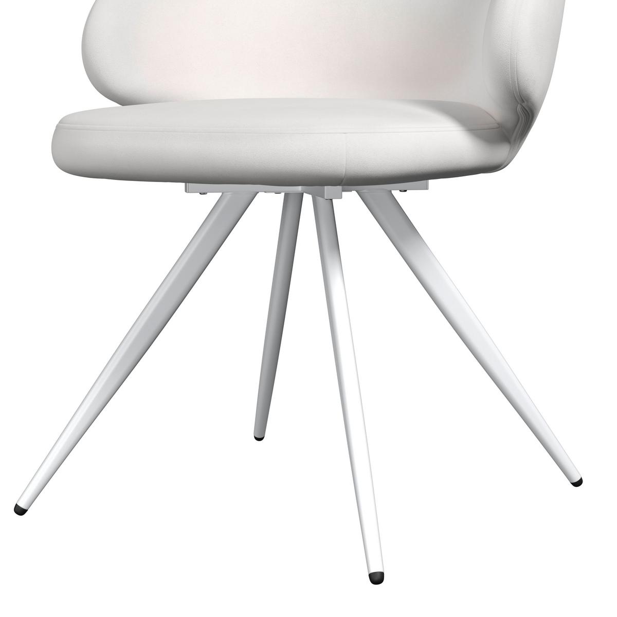 Armlehnstuhl Adele Creme Samt Gepolstert - Creme/Weiß, MODERN, Textil/Metall (62/52/84cm) - Bessagi Home