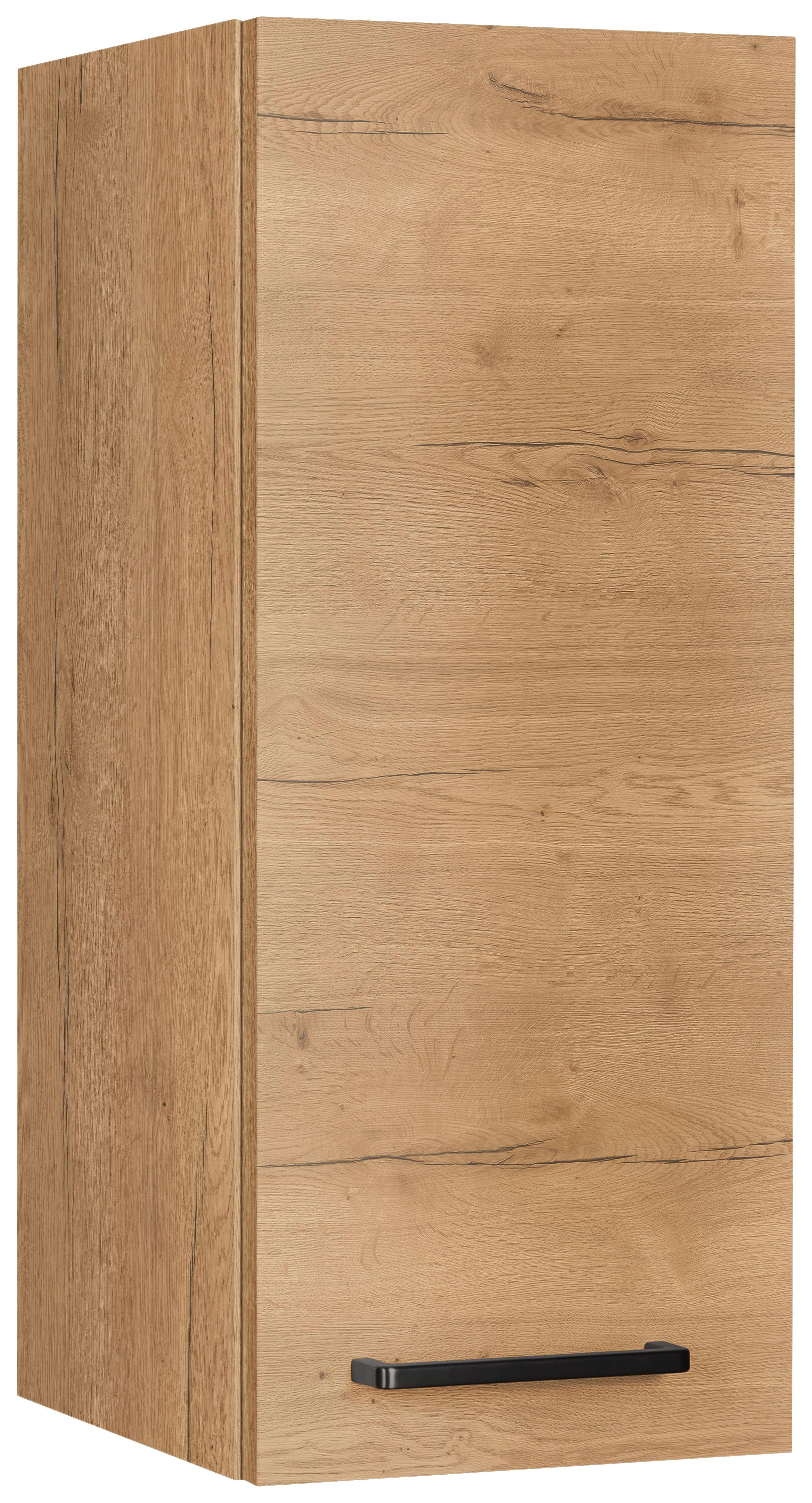 Küchenoberschrank Structura Eiche - Eichefarben/Schwarz, MODERN, Holzwerkstoff/Metall (30/72/35cm) - Nobilia