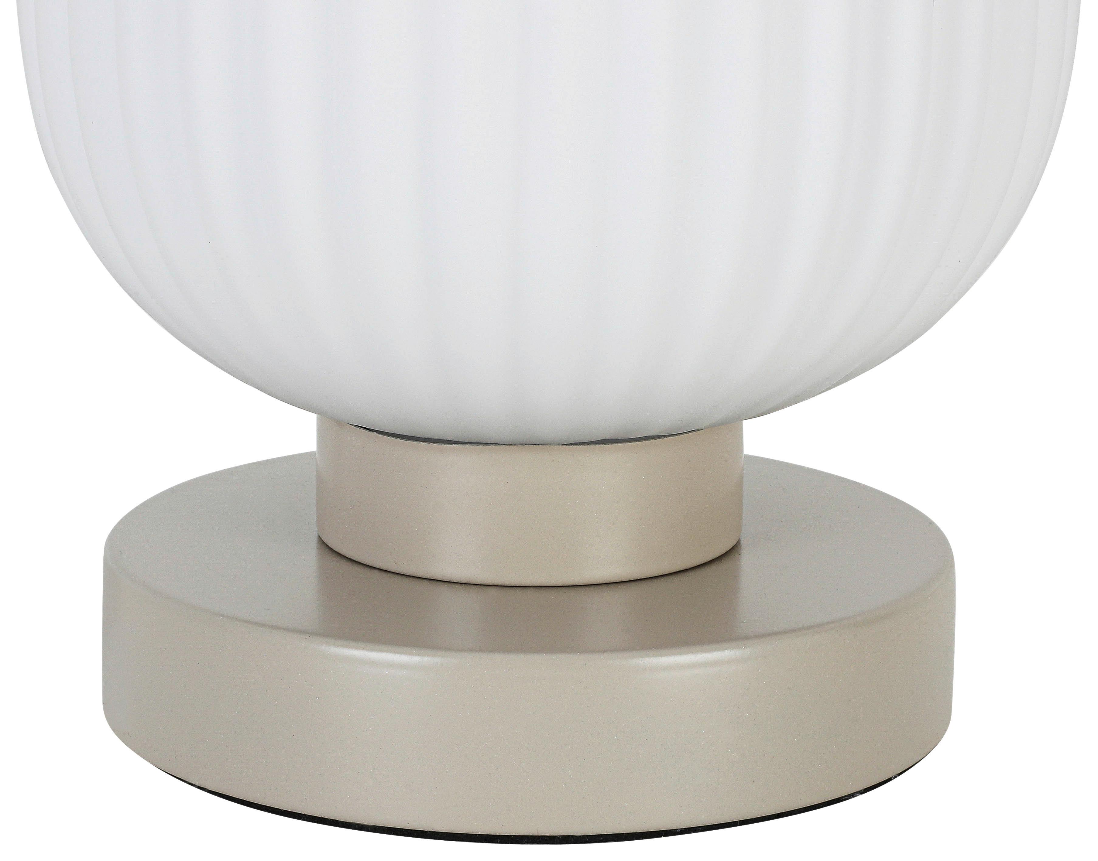 BORDSLAMPA EXI - vit/sandfärgad, Modern, metall/glas (14/24cm) - Mömax