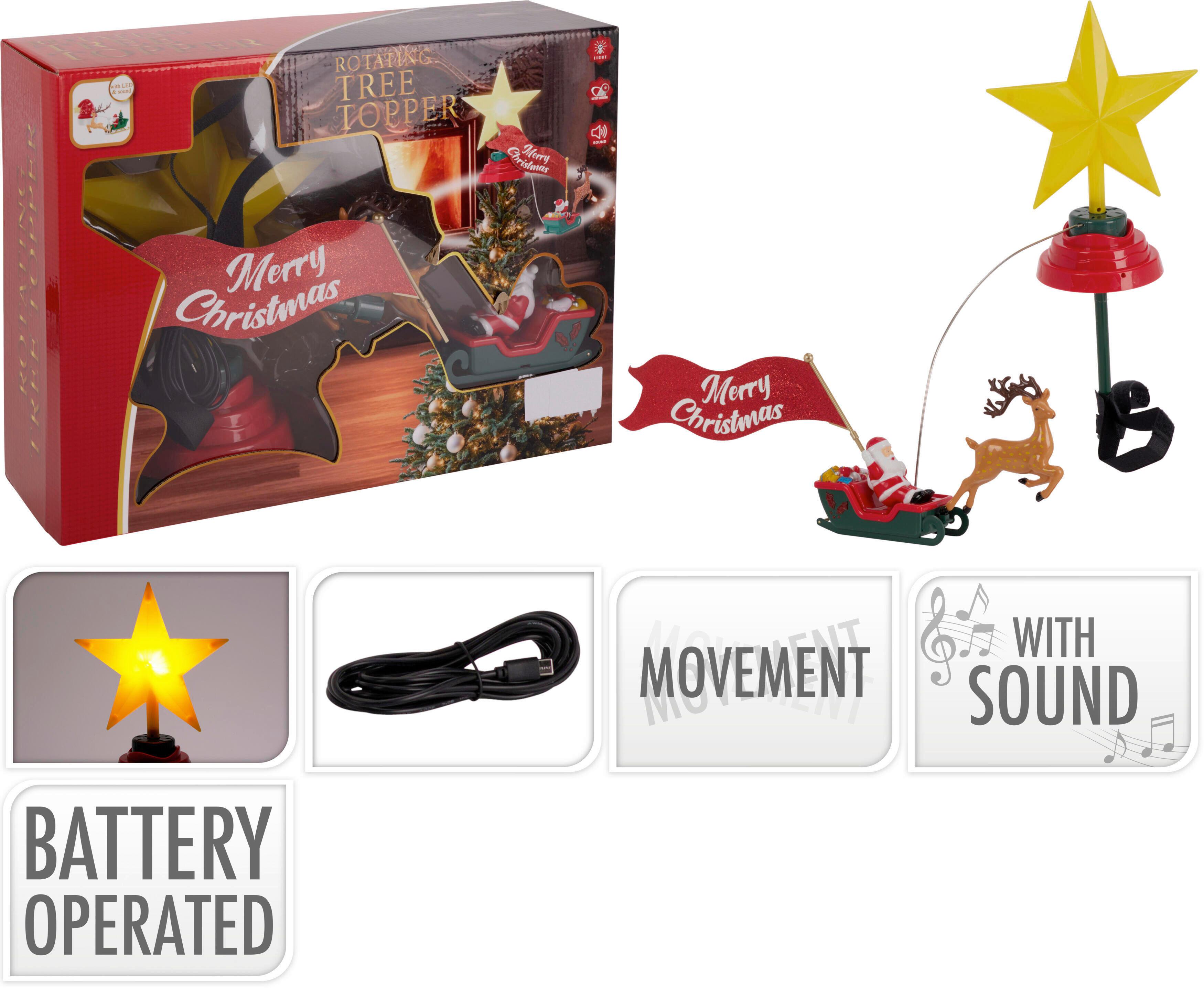 SZPIC CHOINKOWY S27600090 - CLASSIC CHRISTMAS - różnokolorowy, Basics, tworzywo sztuczne (45/33/14cm)