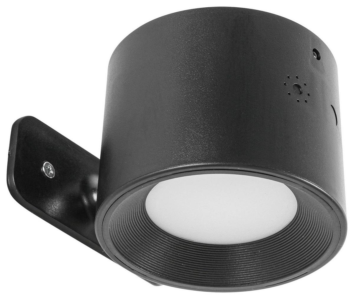 LED-Wandleuchte Rig 1 Schwarz max. 3,5 Watt - Schwarz, MODERN, Kunststoff/Metall (9,3/7,5/5,2cm) - Modern Living