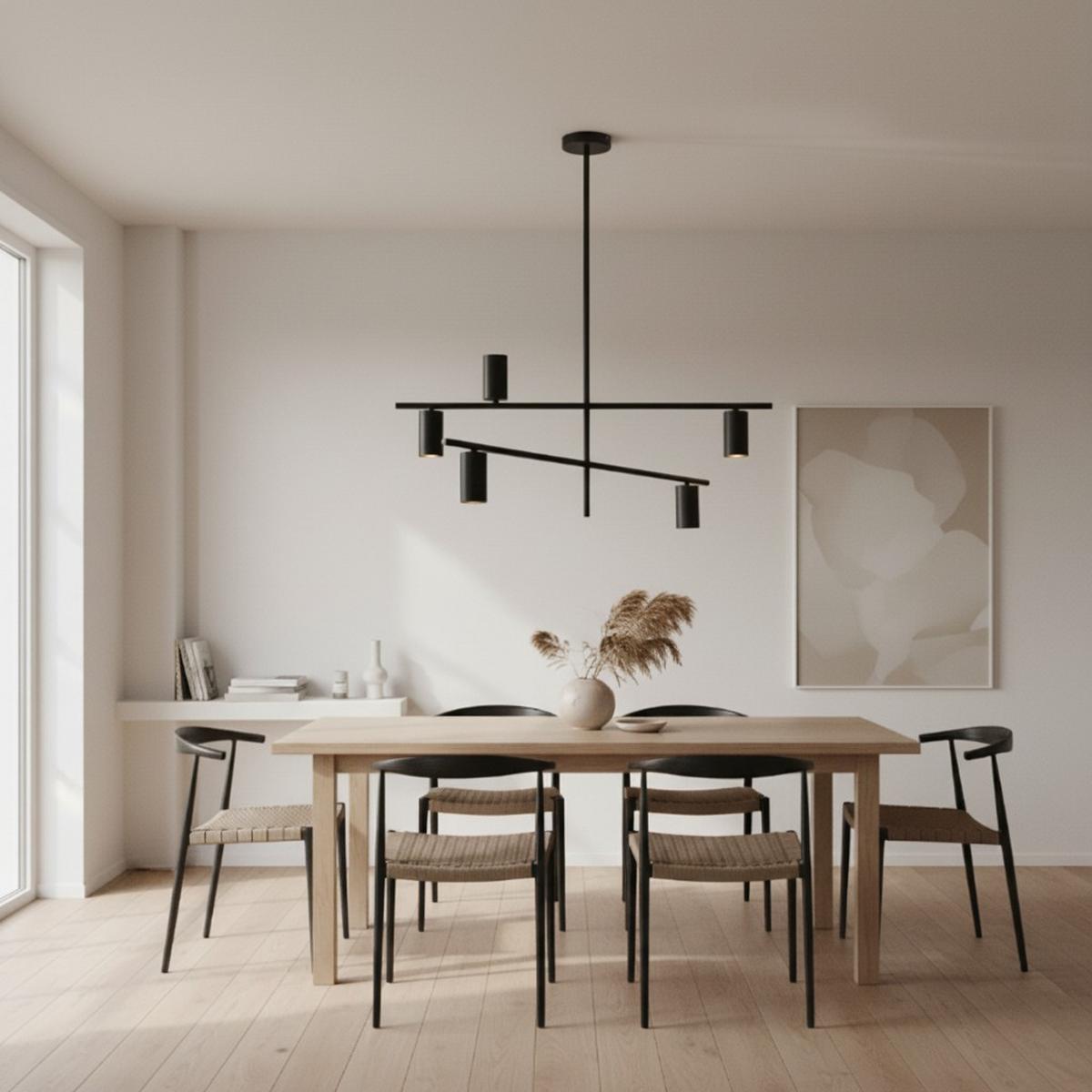 LAMPA WISZĄCA KONNY - czarny, Design, metal (80/80/86cm) - Collett's Monde