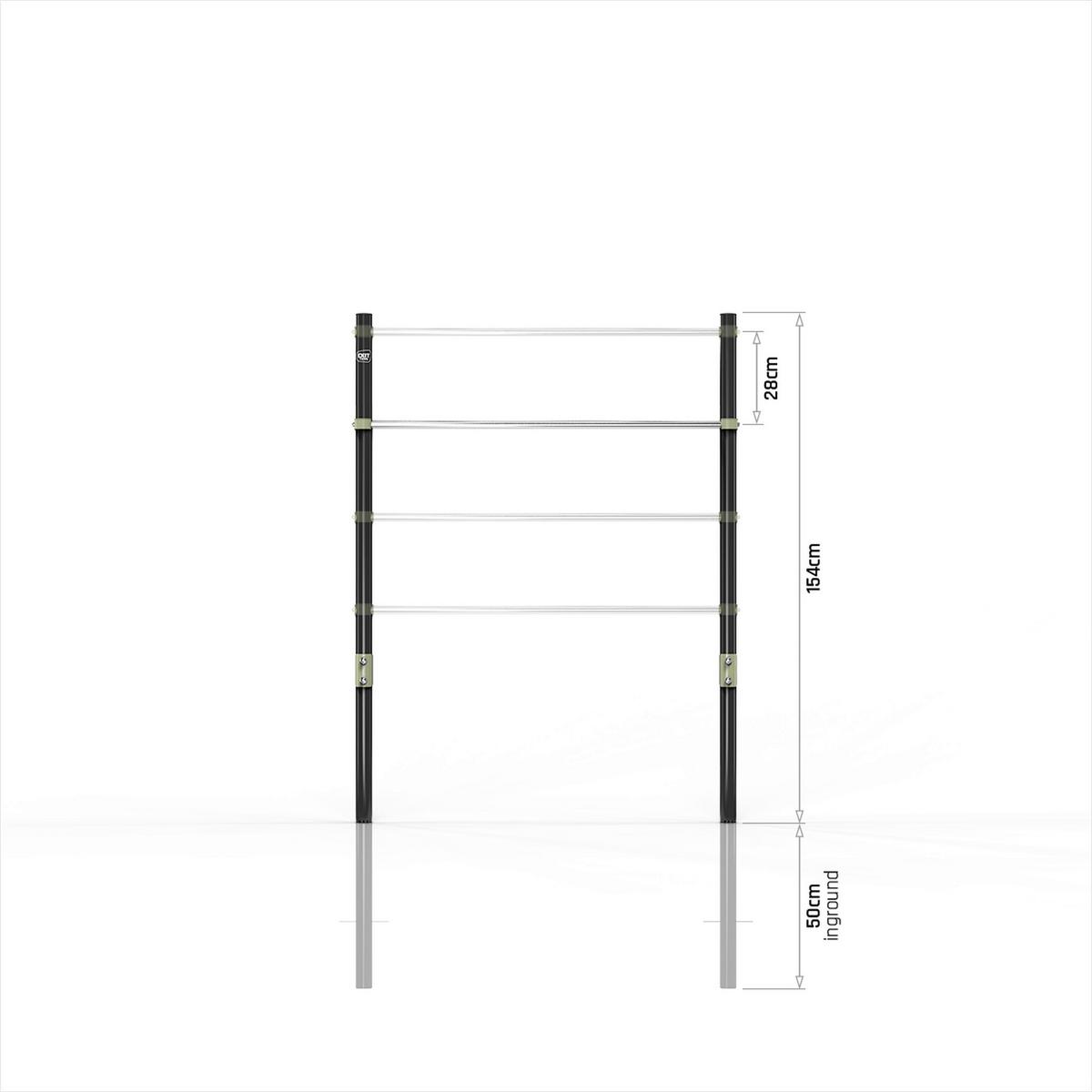 Igralo Za Plezanje Exit Ivy - črna/svetlo zelena, Moderno, kovina (115/154/10cm)