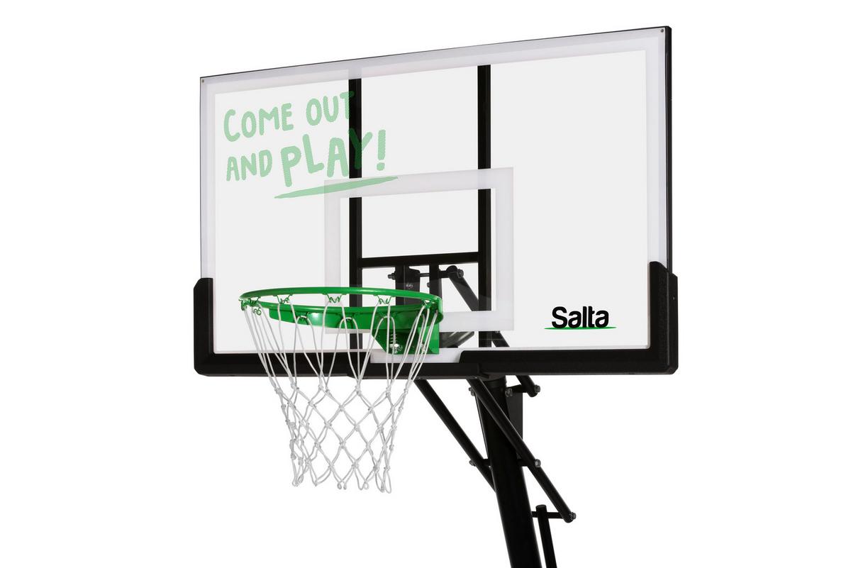 BASKETBALLSTÄNDER SALTA GUARD - Schwarz/Grün, KONVENTIONELL, Kunststoff/Metall (138/296-371/240cm) - Salta