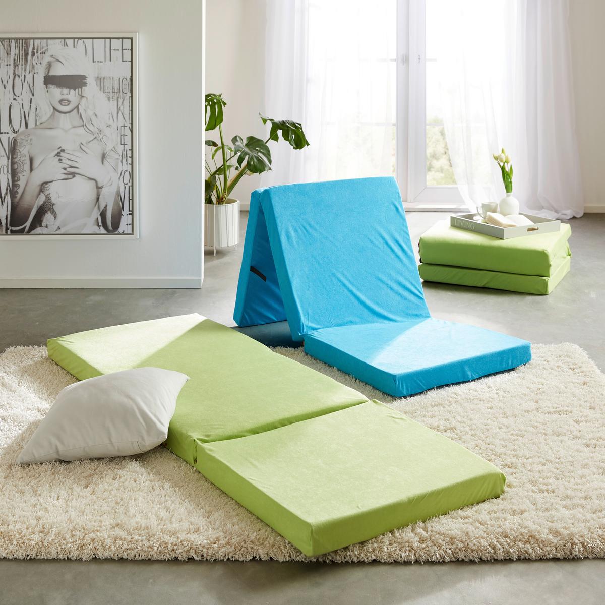 Faltmatratze in Grün ca. 65x185cm - Grün, Modern (65/186cm) - Mömax