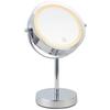 SPEGEL MED BELYSNING MIRRI -EXT- - kromfärg, Romantik / Lanthus, metall/glas (21/32/21cm) - Mömax
