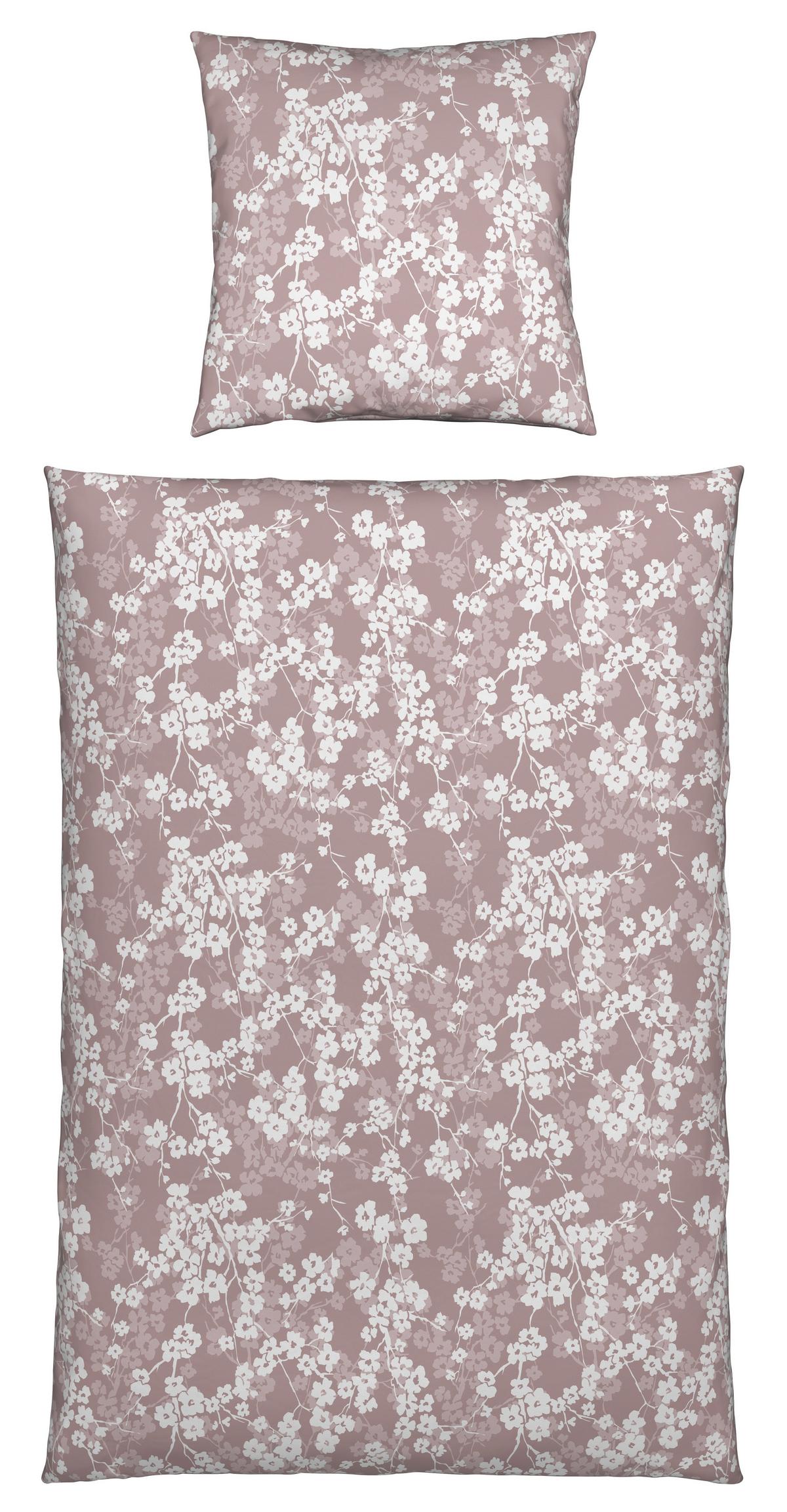 Bettwäsche Catrin Mauve ca. 135x200cm - Mauve, LIFESTYLE, Textil (135/200cm) - Modern Living