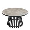 SOFFBORD PELA - grå/svart, Modern, metall/trämaterial (90/45cm) - Bessagi Home