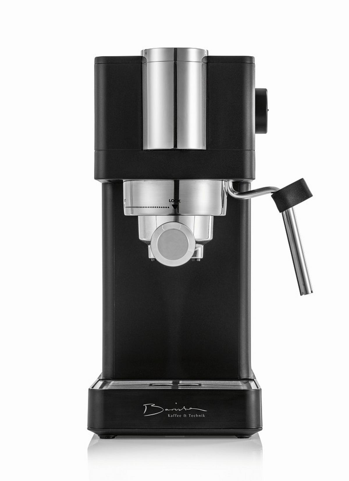 EKSPRES CIŚNIENIOWY 16397 - kolor srebrny/czarny, Design, tworzywo sztuczne/metal (29,5/14/29cm)