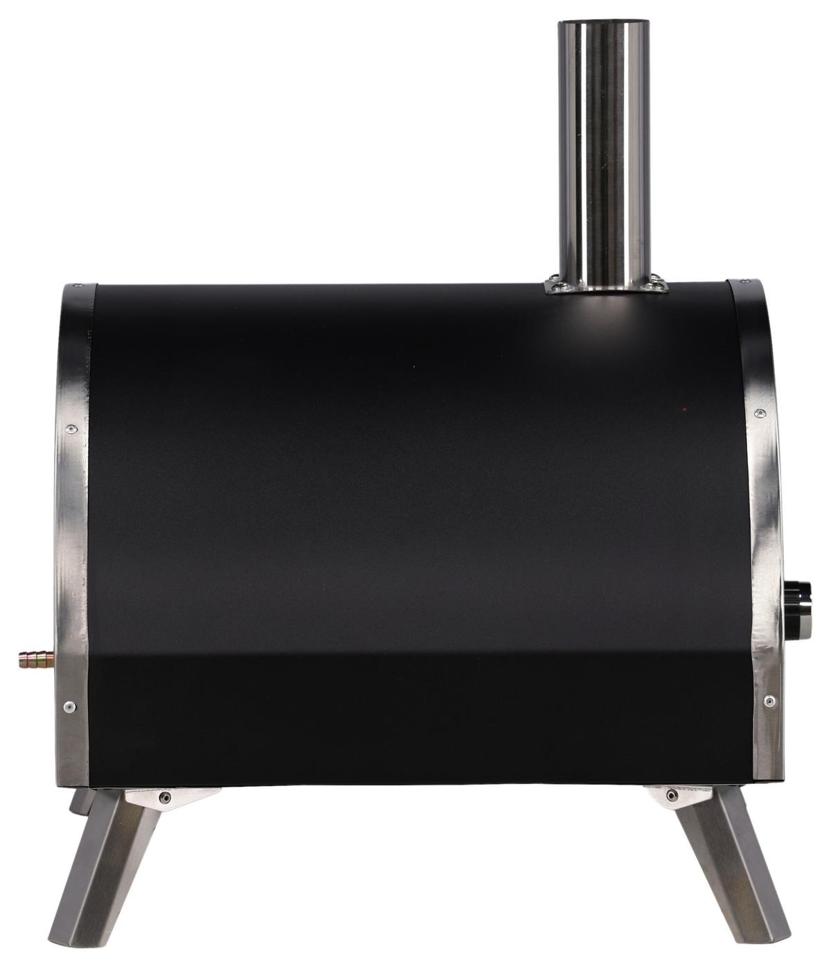 Pizzaofen Kerang ca. 56,3x56,5x54 cm Silber - Silberfarben, KONVENTIONELL, Metall (56,3/56,5/54cm) - Gardenson