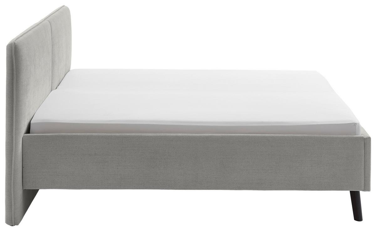 Polsterbett Palma Hellgrau ca. 180x200cm - Hellgrau, Konventionell, Holz/Textil (180/200cm) - Premium Living