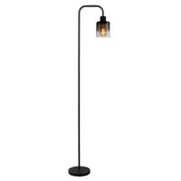 Stehleuchte Estelle in Schwarz max. 25 Watt - Schwarz, Modern, Glas/Metall (38,5/22/160,5cm) - Mömax