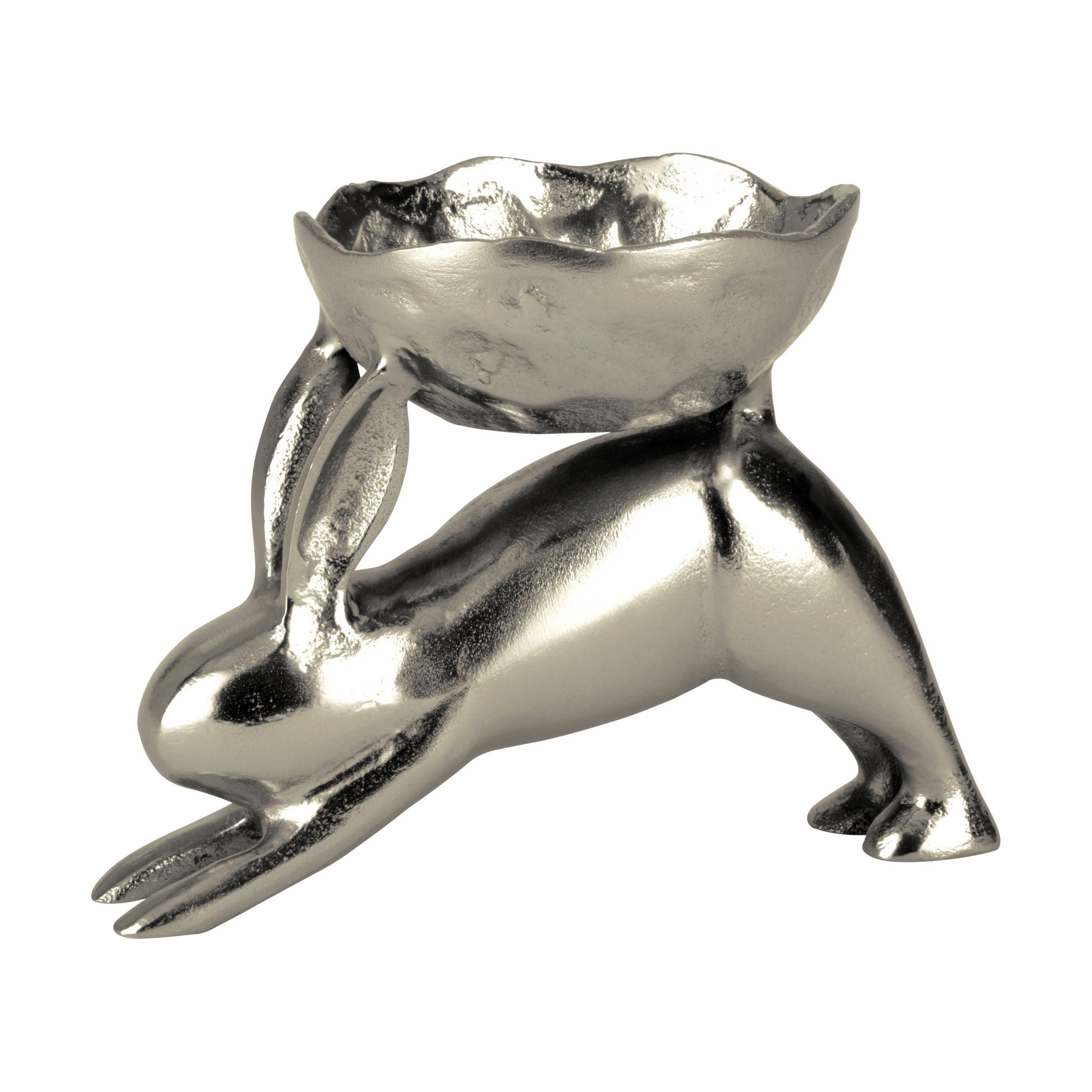 Dekoschale Ambalava Nickelfarben - Nickelfarben, LIFESTYLE, Metall (20/12/15cm)