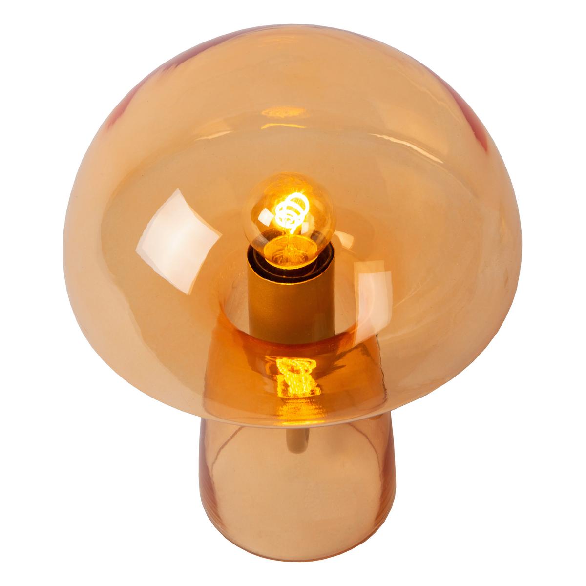 Tischleuchte 10514/01/53 Fungo - Orange, Trend, Glas (23/23/28cm) - Lucide