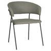 STOL MED ARMSTÖD ALICE -TOP- - grön/svart, Modern, metall/trä (53/80/59cm) - Mömax