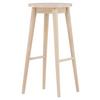 BARHOCKER-SET MOLLÖSAND - Weiß, Design, Holz (36/75/36cm) - Livetastic
