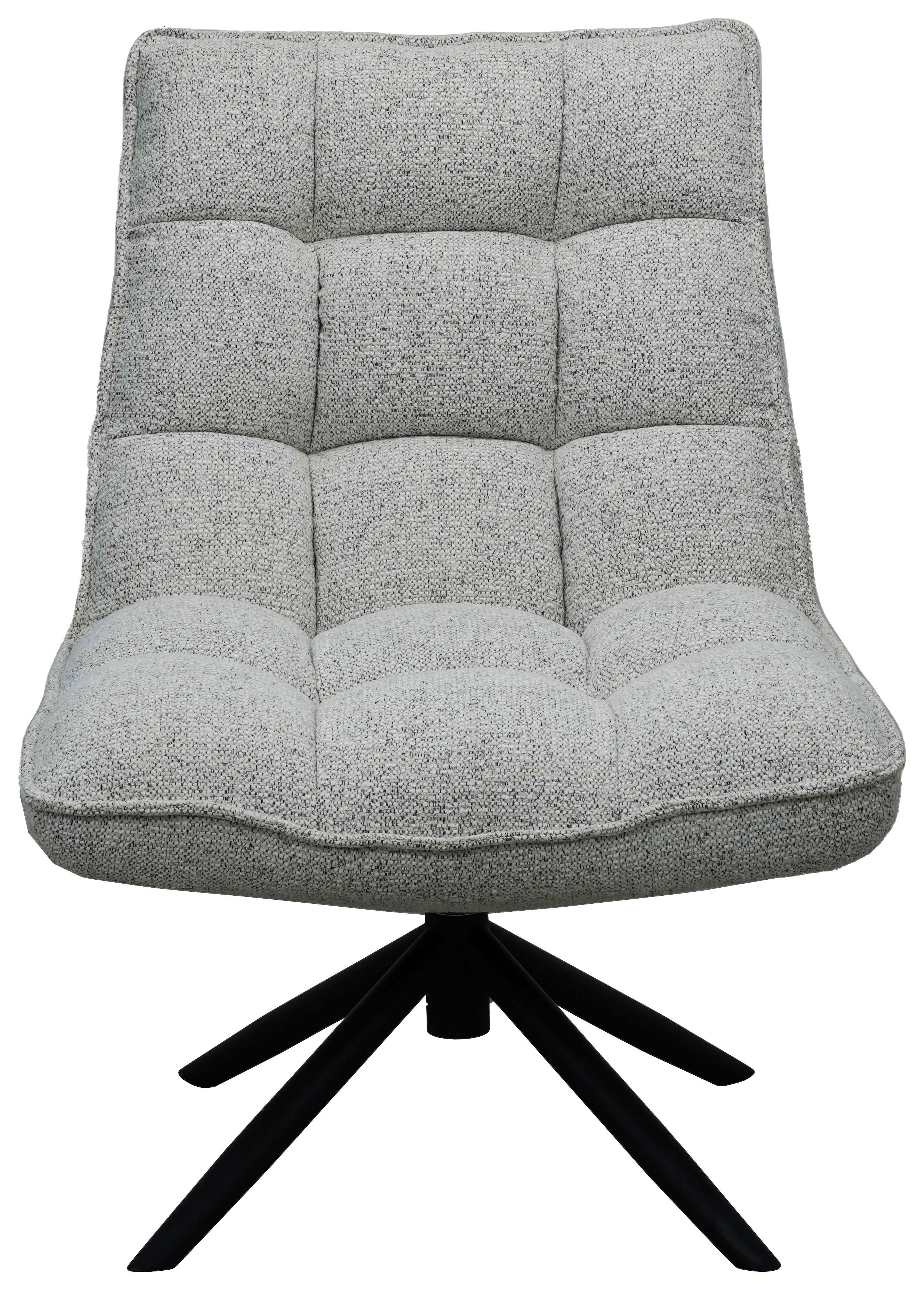 Fotelja Isola - crna/sivo-bež, Moderno, drvo/metal (71/99/85cm) - Mömax