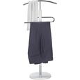 Szobainas Montero -sb- - krómszínű/fehér, fém/faanyagok (42/110/30cm) - MÖMAX modern living