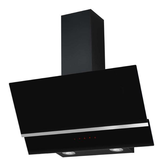Dunstabzugshaube 60261 - Edelstahlfarben/Schwarz, LIFESTYLE, Glas/Metall (80/113,8/37,8cm) - Mican