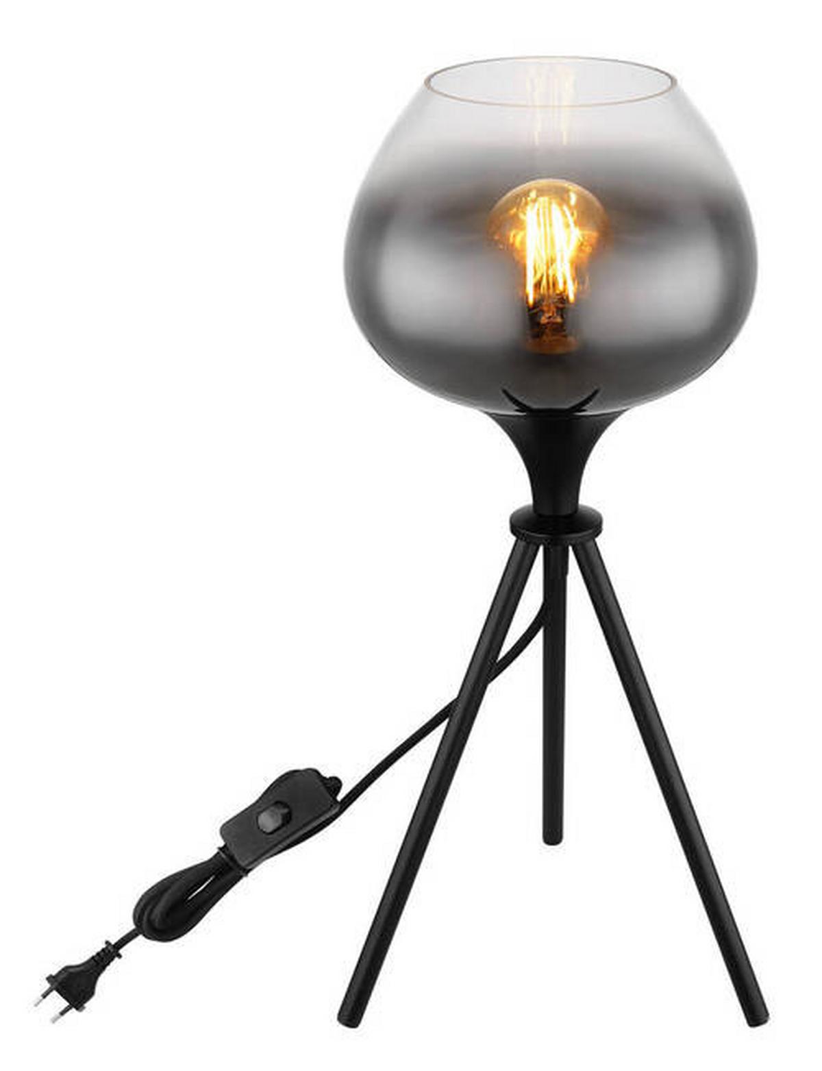 Stolna Svjetiljka Maxy - crna, Design, staklo/metal (24/45cm) - Globo