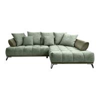 Kutna Garnitura Largo N - zelena/crna, Moderno, tekstil/metal (262/184cm) - Modern Living