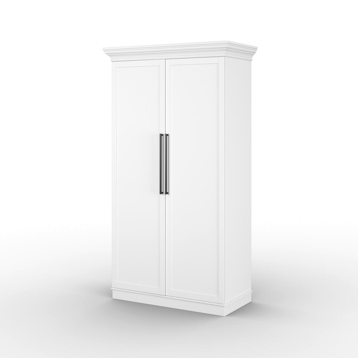 Bufet ALVARO - alb, Modern, material pe bază de lemn (121,5/220/55,5cm) - Bessagi Home